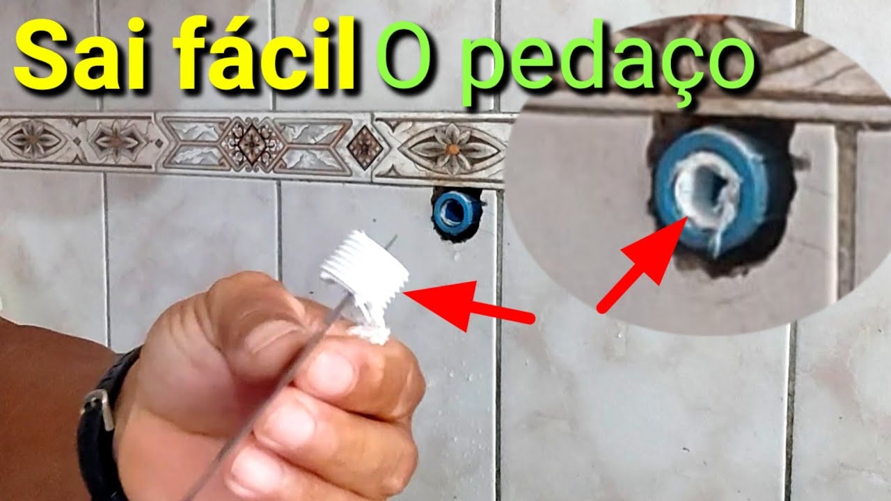 Torneira quebrou na parede, pedaço sai fácil!
