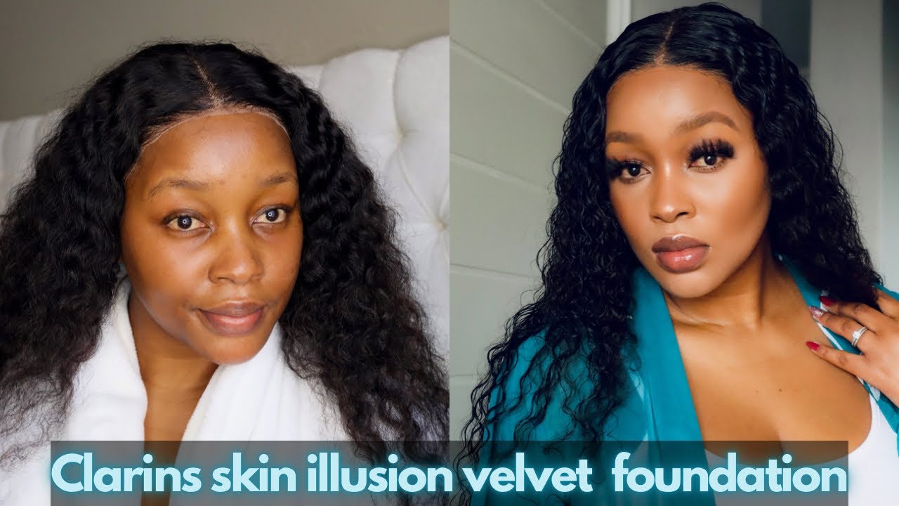 GRWM: Clean girl✨ makeup for WOC | Clarins skin illusion foundation