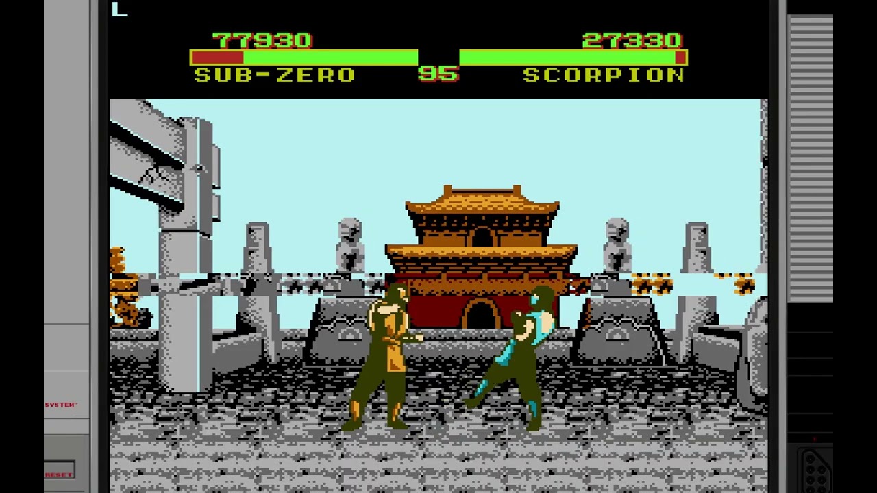 Mortal Kombat nes pegasus Retro Sub Zero