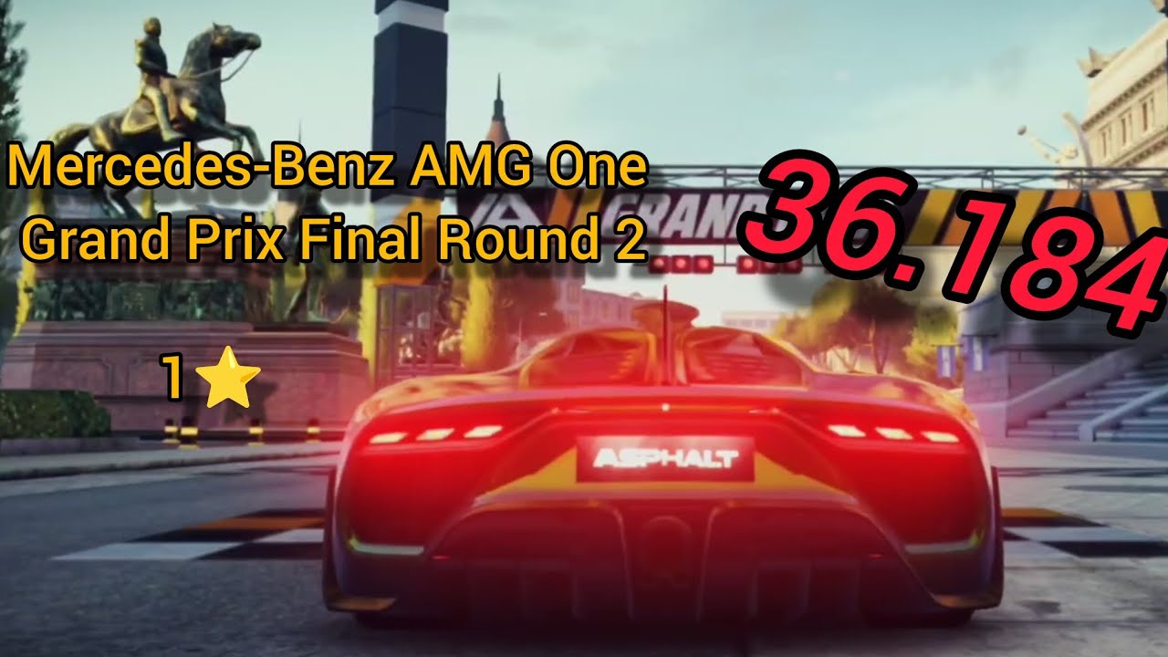 36.184 | 1⭐ Mercedes-Benz AMG One Grand Prix Final Round 2 | Asphalt Legends