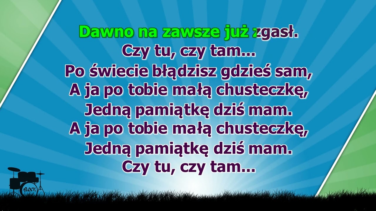 Mała błękitna chusteczka - z linią melodyczną ( karaoke )