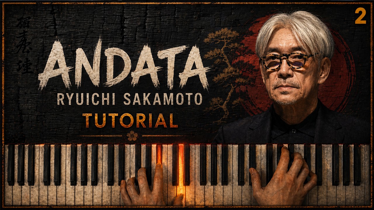 ANDATA by Ryuichi Sakamoto | Piano Tutorial (Part 1) Slow, Detailed