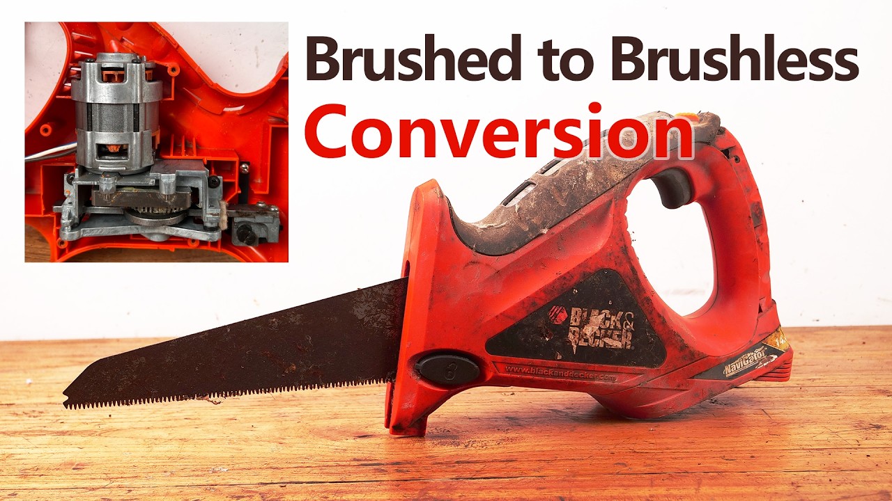 Brushed to Brushless Motor Conversion  |  Black & Decker Navigator Saw