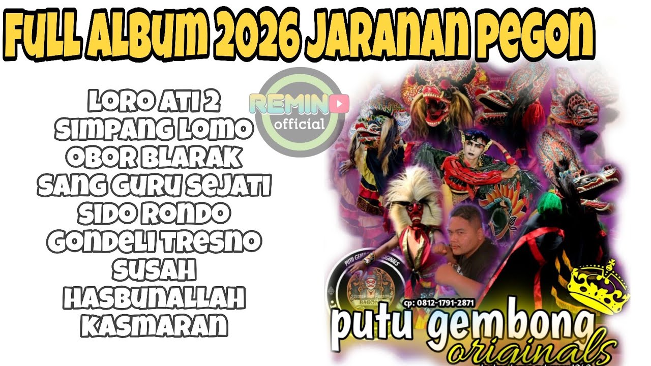 PUTU GEMBONG ORIGINAL full album lagu jaranan ❗️ cek sound glerrr midle ngeplak 