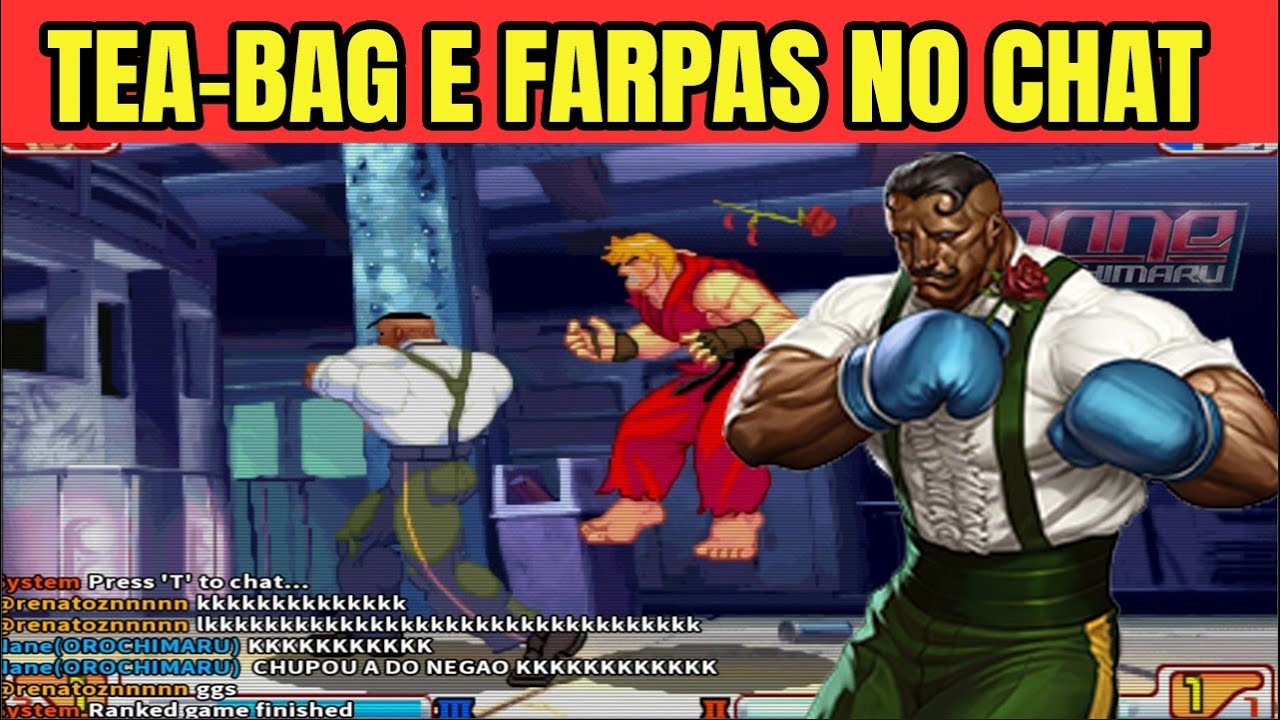 ►STREET FIGHTER 3 STRIKE►PROVOCAÇÃO O TEMPO TODO TEVE ATÉ TEA-BAG KKKKKKKKKKKK