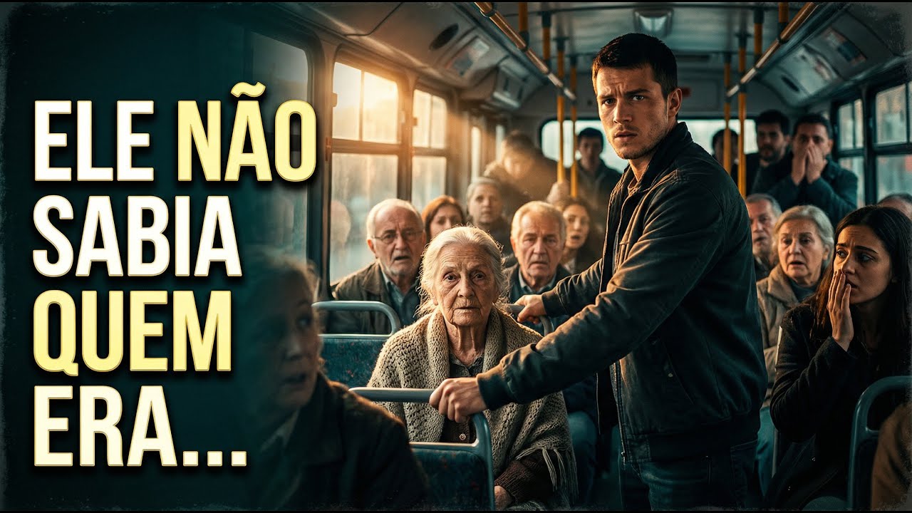 JOVEM POBRE DEFENDE UM IDOSO NO ÔNIBUS… SEM SABER QUEM ELE REALMENTE ERA!