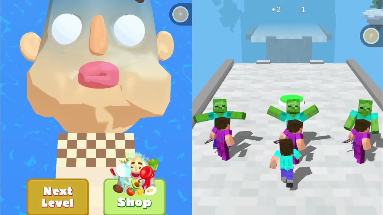 Merge Run 3d Vs Sandwich Run- Satisfying Gameplay Walkthrough - All Level Max Tiktok