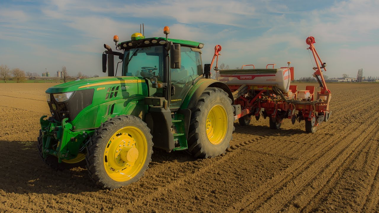 John Deer 6155r & Maschio Gaspardo Renata | Corn seeding |Tecnoagricola Ciceri