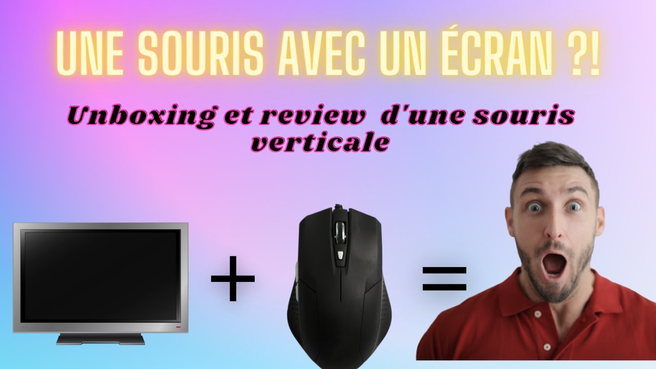 TEST et UNBOXING CSL - Souris sans fil optique verticale avec écran OLED