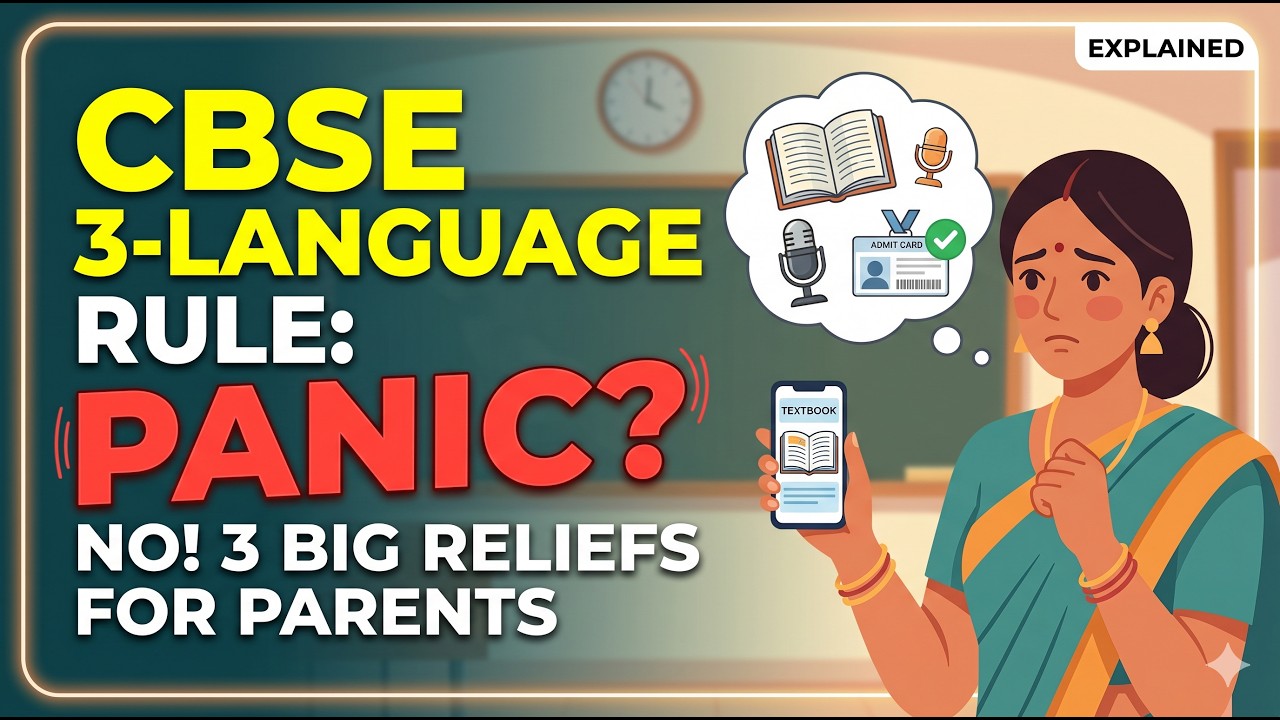 CBSE - THREE languages Rule || DONT BE PANIC || Relief for Parents