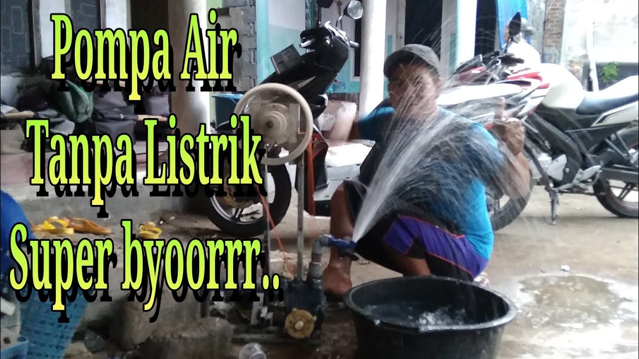 Cara Buat Pompa Air Manual,Dari Bekas Pompa Air