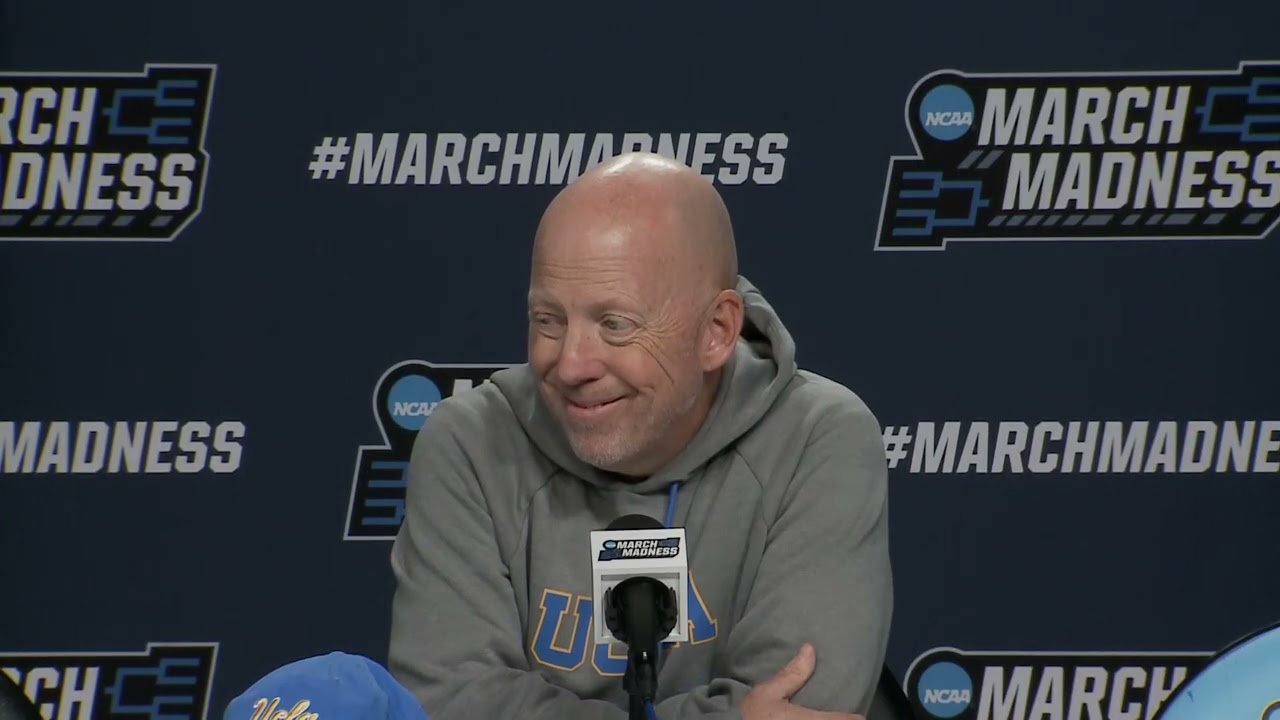 UCLA HC Mick Cronin, players Skyy Clark and Donovan Dent pregame NCAA tournament press conference