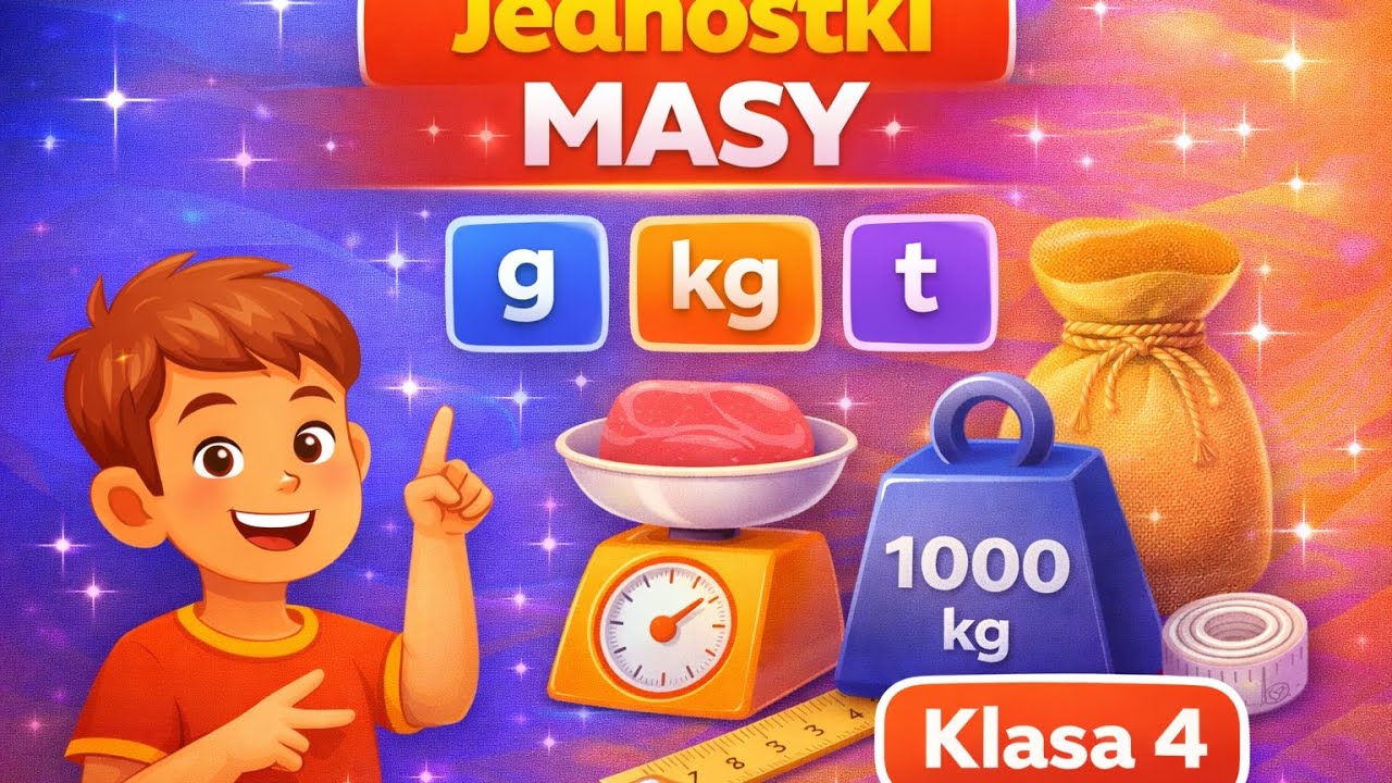 Jednostki masy w kilka  minut! Prosty sposób, który zapamiętasz. Klasa 4 