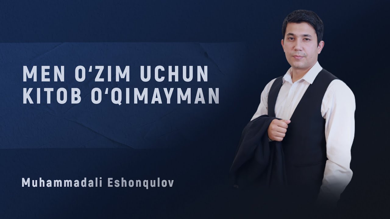 Men o'zim uchun kitob o'qimayman