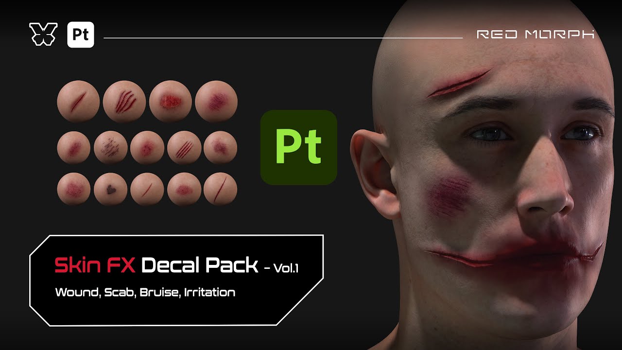 Realistic Wounds & Skin Damage in Substance Painter