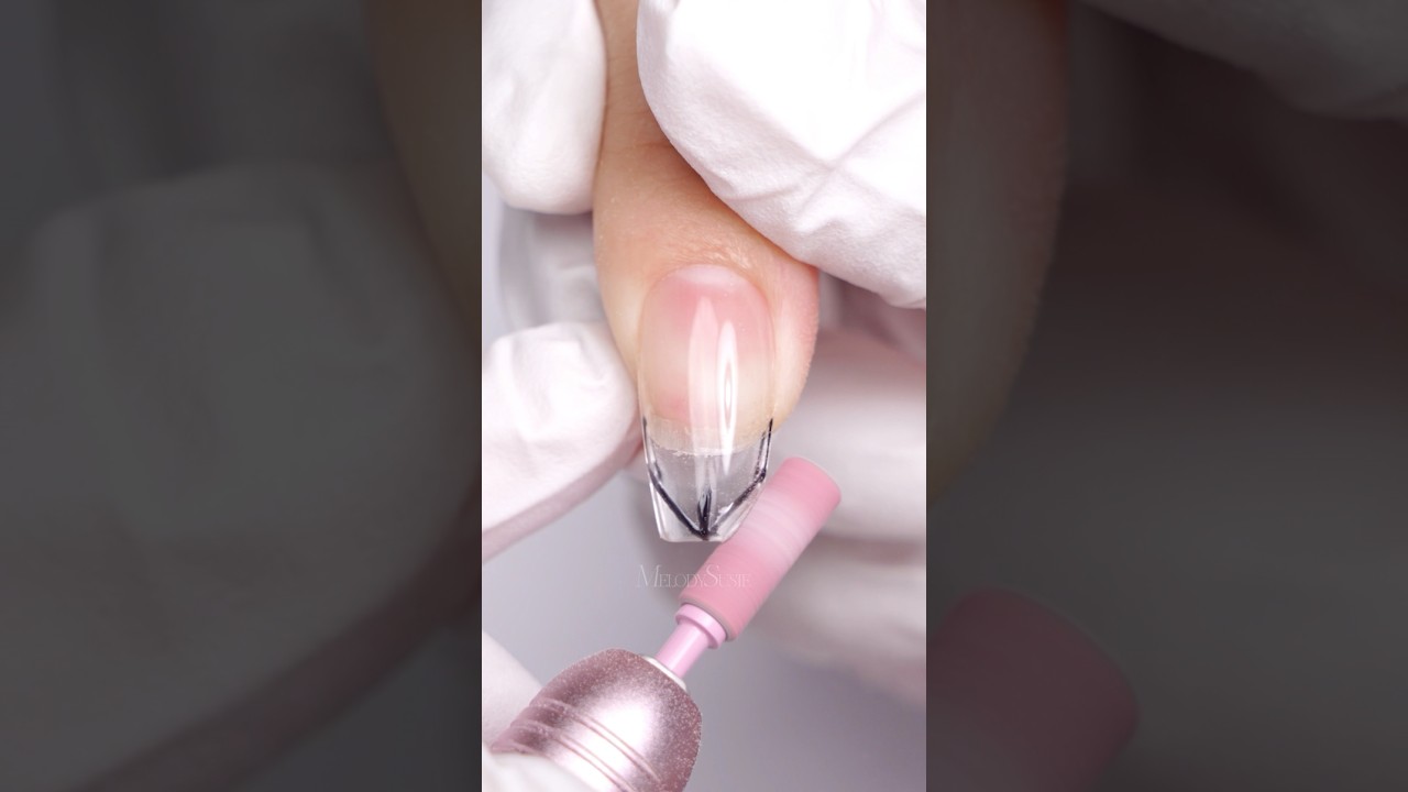 😀Easily Switch from Short Coffin to Short Stiletto Nails! #nailtutorial #nailtips