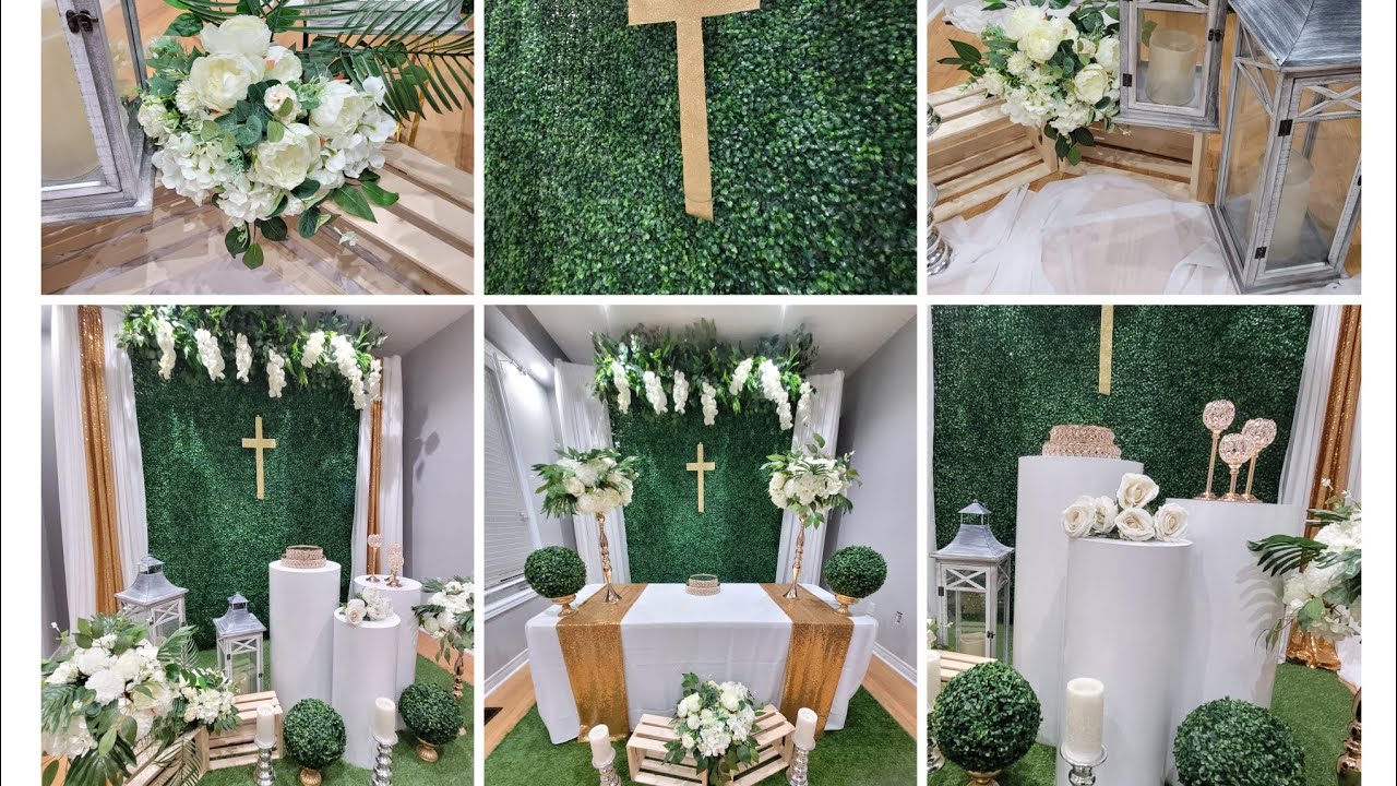 Diy First Holy Communion and Baptism Decoration Idea # 2, # Baptism # First Holy communion