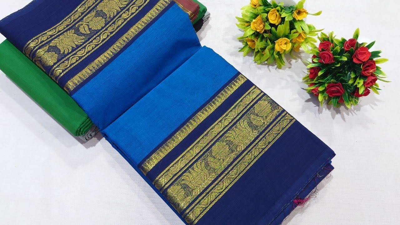 Chettinad Cotton Sarees | 💰 ₹650 | WhatsApp - 8344378186 #cottonsarees #chettinadsarees #handloom