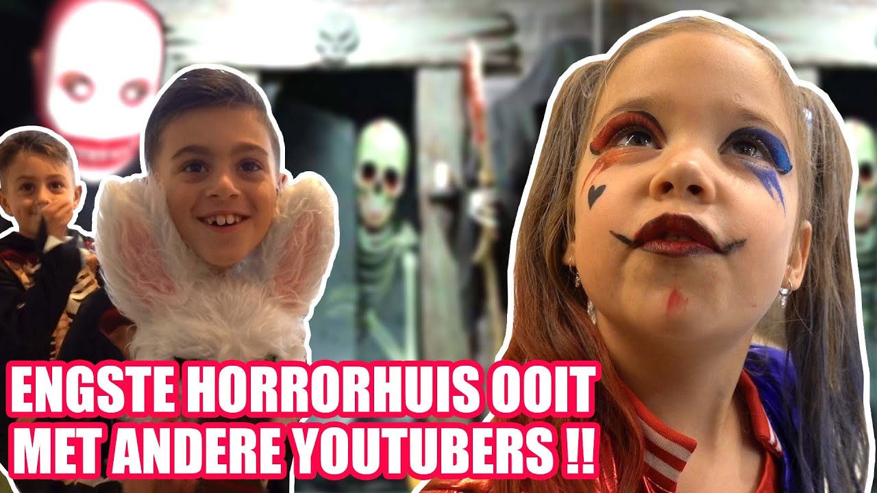 PIP MET ANDERE YOUTUBERS DOOR HAUNTED HOUSE BIJ LAKAP !!  De Bakkertjes #761