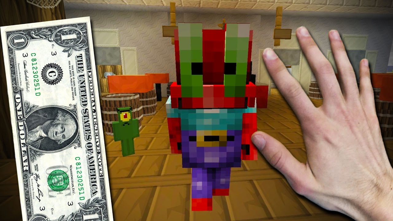 Realistic Minecraft - Buying a Krabby Patty! (Spongebob Roleplay)