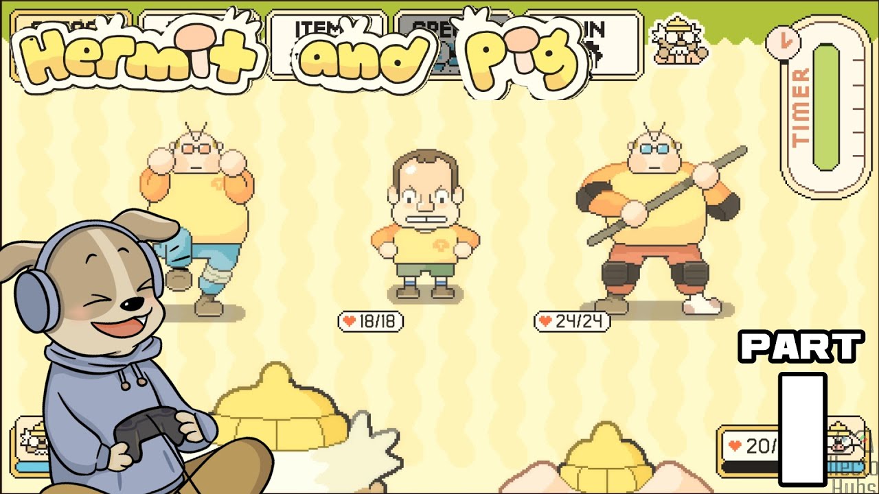 HERMIT AND PIG Gameplay Walkthrough FULL GAME PART 1  [NO COMMENTARY]
