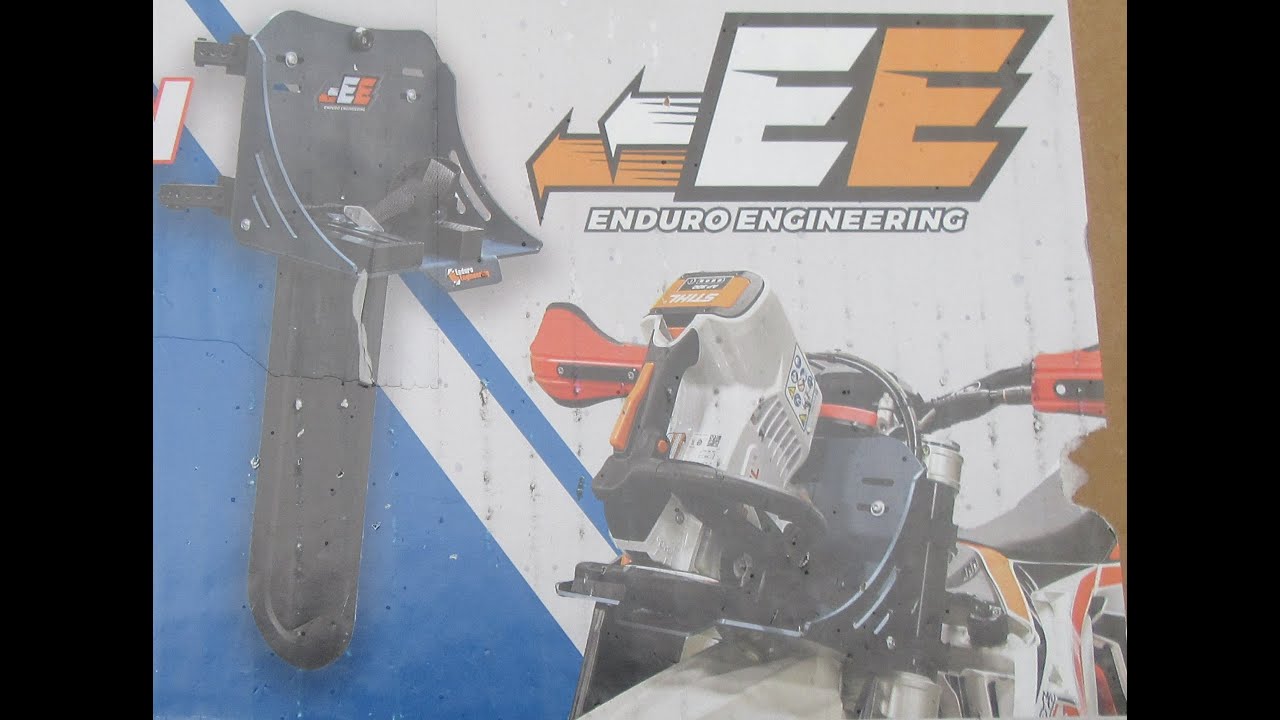 Enduro Engineering Dirt Bike Chainsaw Mount Holder Unbox and install