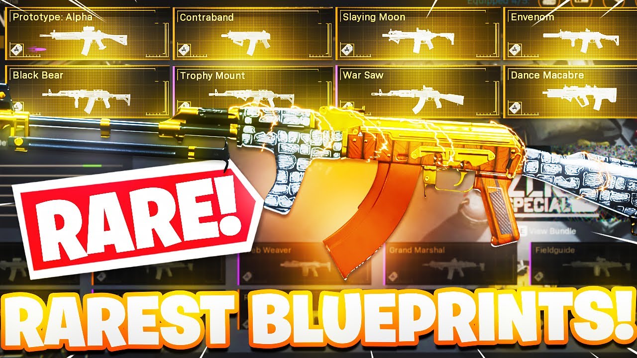 the 30 RAREST BLUEPRINTS in MODERN WARFARE - BEST BLUEPRINTS in WARZONE