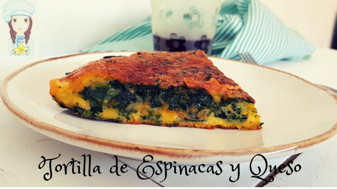 Receta de Tortilla de Espinacas y Queso - Receta fácil, rápida y saludable