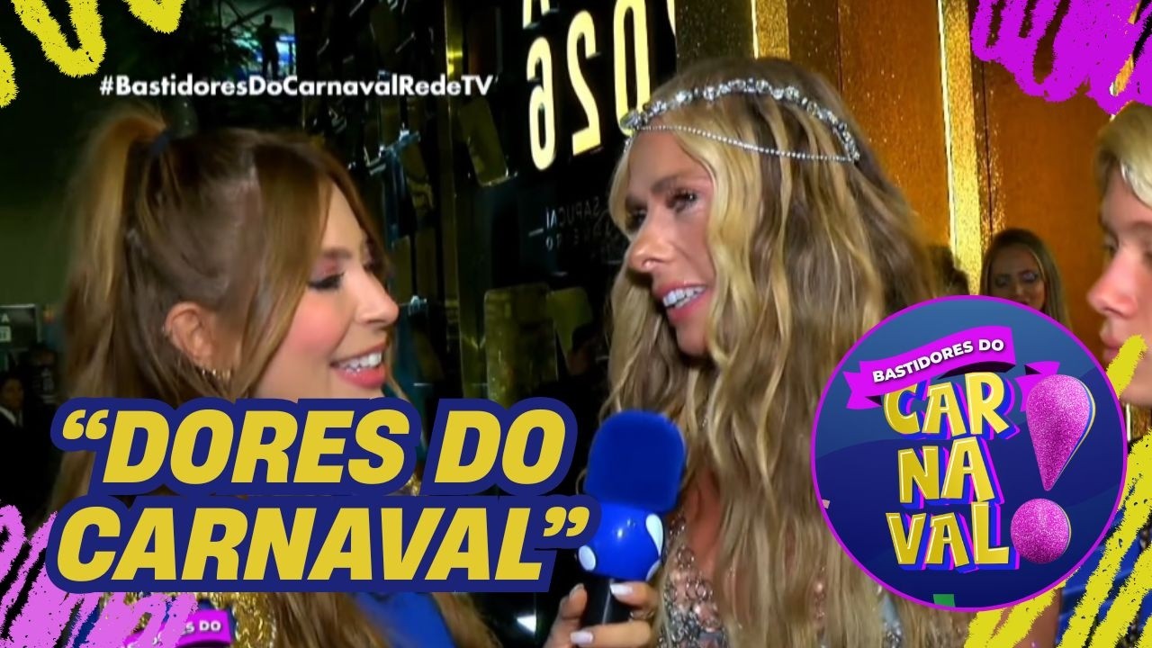 Adriane Galisteu mostra machucados após desfile no Carnaval: 