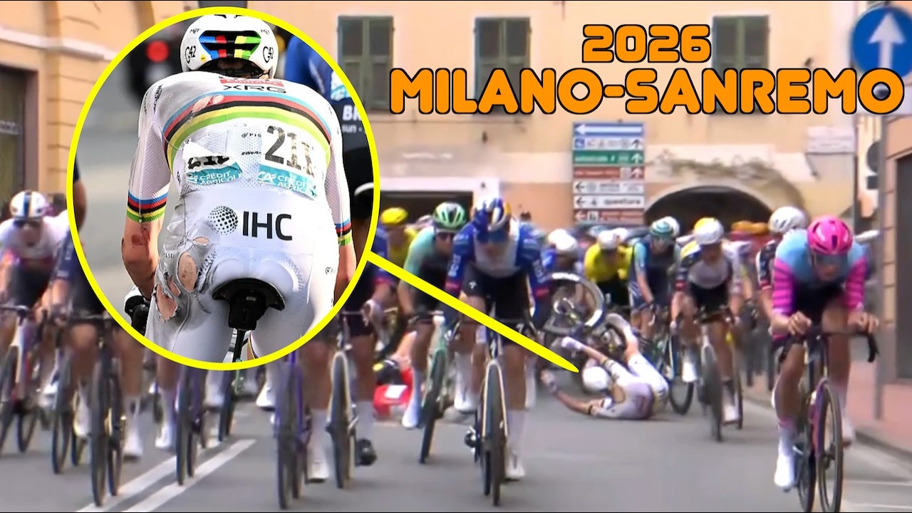 Pogačar CRASHES with HISTORY on the Line