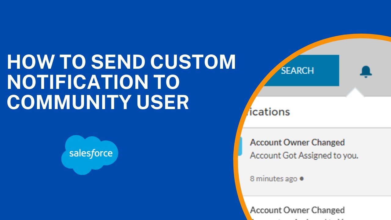 How to send custom notification to community user using flow