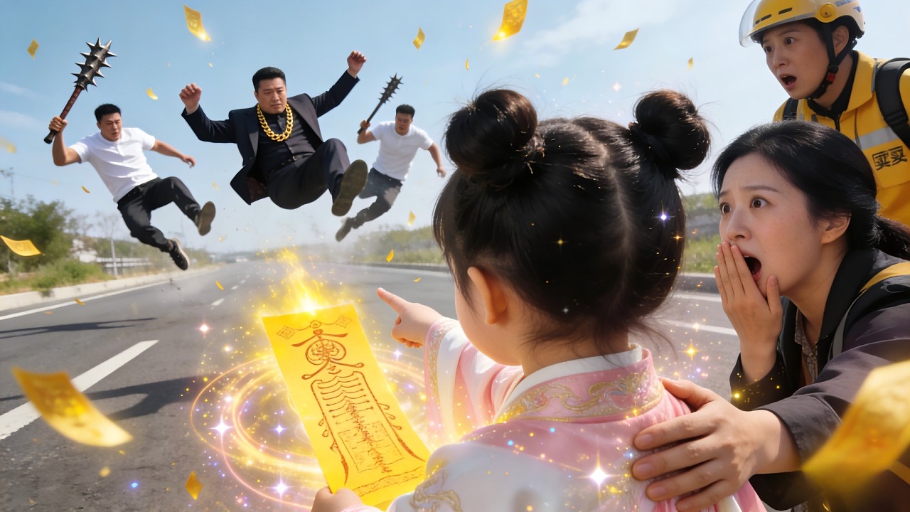 風吹日曬的外賣員媽媽，撿來的萌娃竟是天庭公主！極品家人逼她嫁人換彩禮，誰知萌娃小手一揮，讓這群人摔得哭爹喊娘，當場霸氣護母！