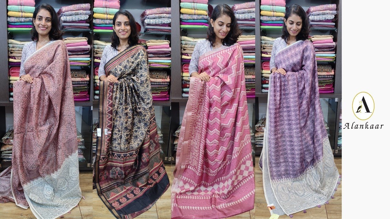 ALANKAAR BOUTIQUE / Chandheri & Semi Silk Sarees / Whatsapp : 919746326239 / Sequence : 301