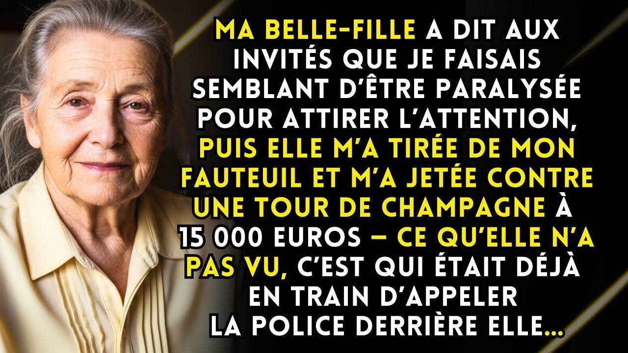Ma belle-fille m’a poussée de mon fauteuil roulant à ses fiançailles : “Arrête de faire semblant.”