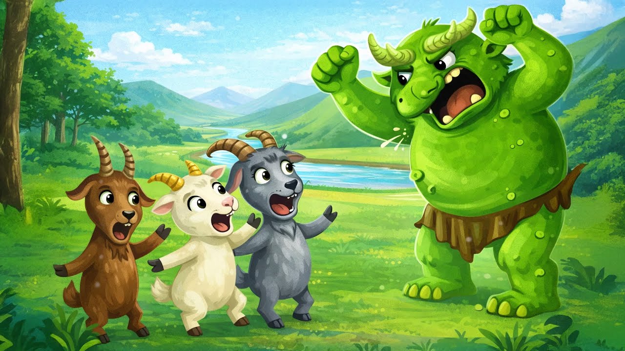 The Three Billy Goats Gruff  | Fairy tales and Bedtime Stories For Kids