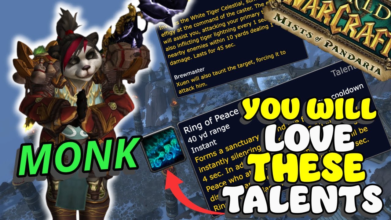 The Monk talents in MoP Classic are SOOOOO GOOD!!!