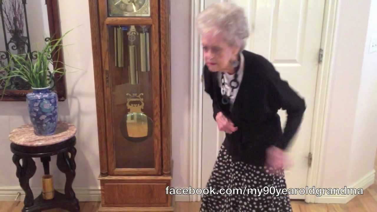 My 90-Year-Old Grandma Dances to Whitney Houston - I Wanna Dance with Somebody