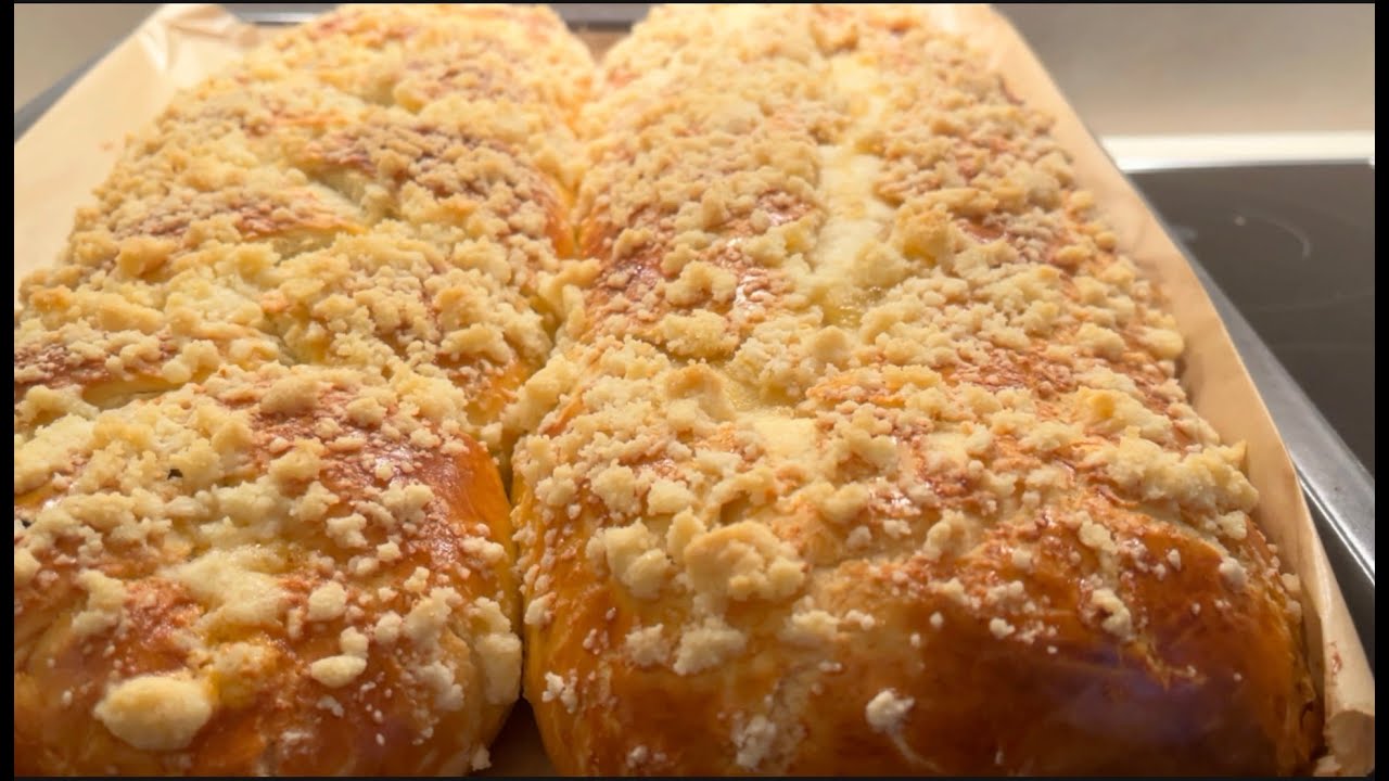 ВОЗДУШНЫЙ ПИРОГ с ЯБЛОКОМ и с МАКОМ одновременно/MONZOPf und APFELZOPF gleichzeitig