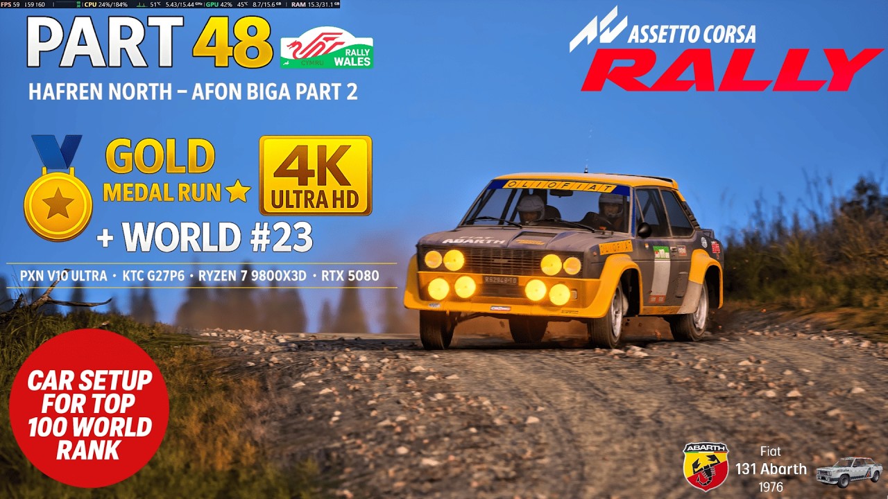 AC Rally – Part 48  Hafren North – Afon Biga Part 2  Fiat Abarth 131, 20 Mins of No Pure Rally