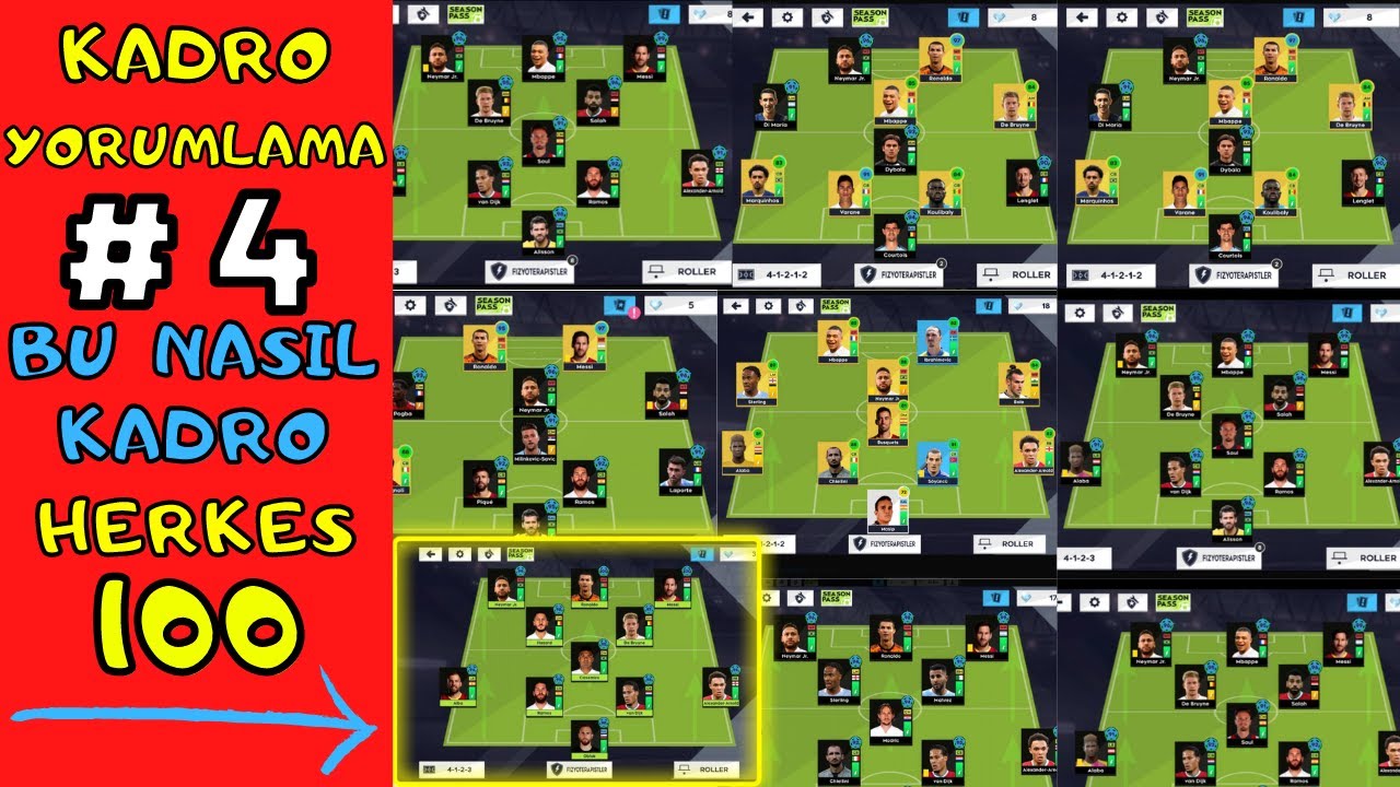 BÜTÜN OYUNCULAR 100 GEN ! - SİZDEN GELEN KADROLAR - DLS 21 - DREAM LEAGUE SOCCER