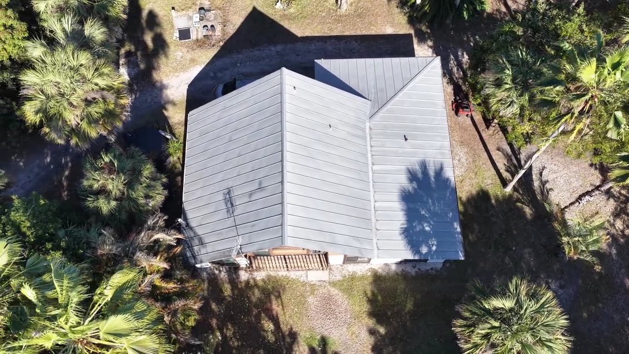Naples Drone aviates for roof inspection off of Frangipani Ave, in the Belle Meade of Naples Florida