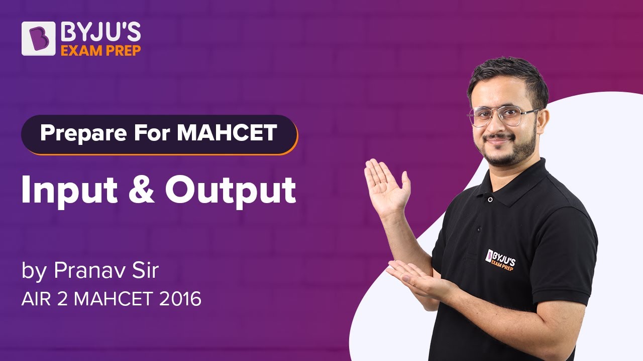 MAHCET MBA 2022 | Input Output reasoning | Ace CET MBA Preparation | BYJU'S Exam Prep