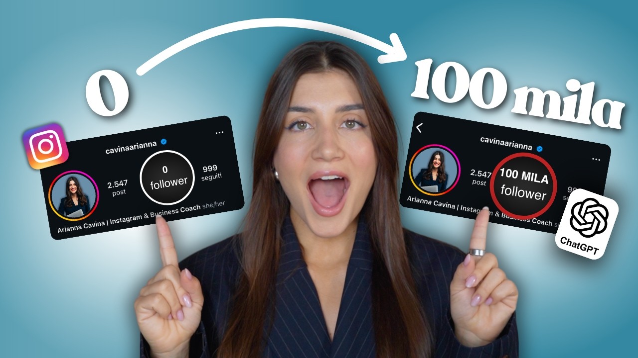 ChatGPT ti farà ottenere 100.000 + Follower! (E Raggiungere Ogni Tuo Obiettivo su Instagram)