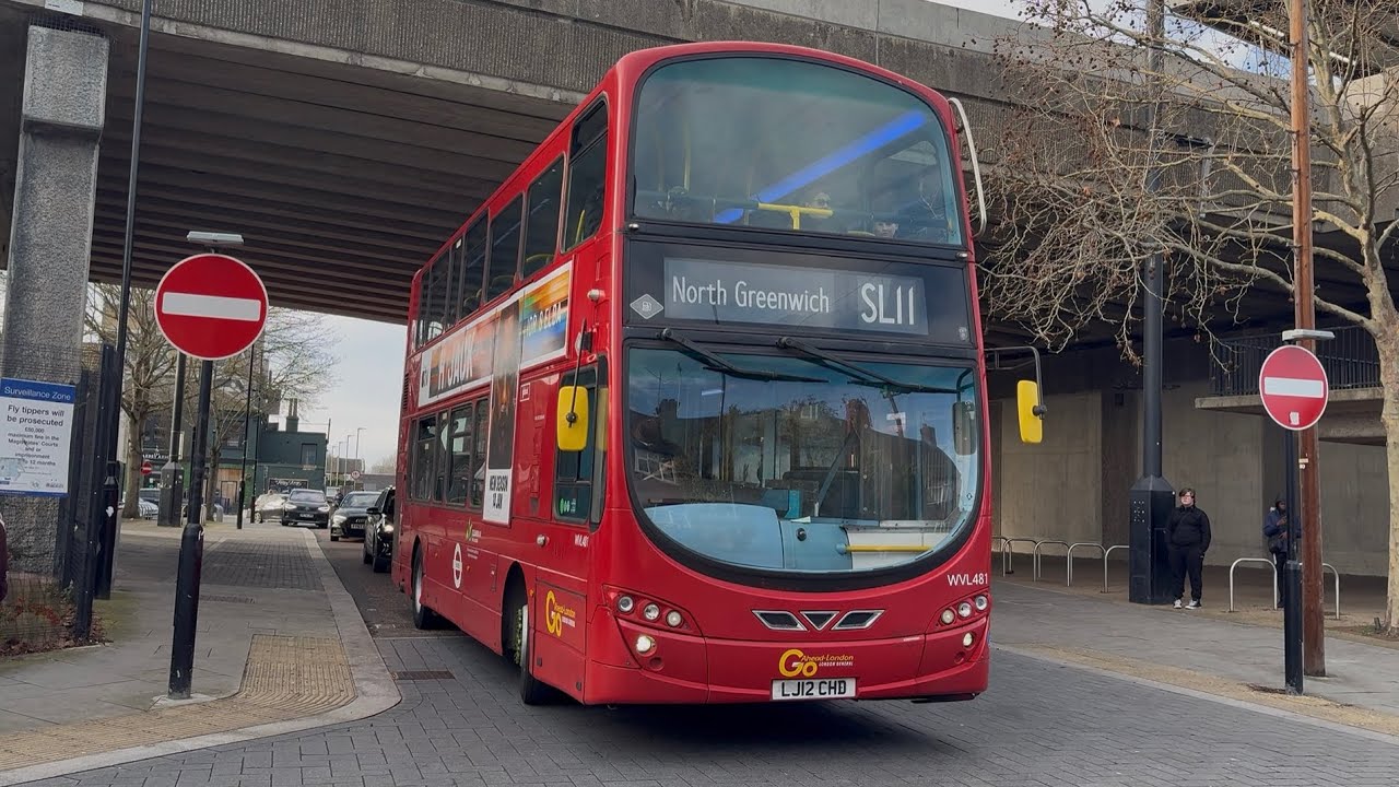 FULL ROUTE VISUAL | Go-Ahead London Route SL11 - North Greenwich to Abbey Wood - (WVL481, LJ12 CHD)