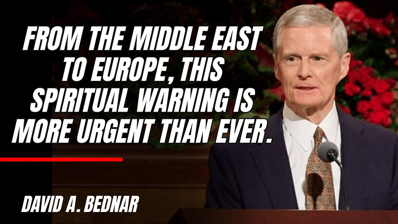 David A. Bednar | From the Middle East to Europe, this spiritual warning is more urgent than ever.