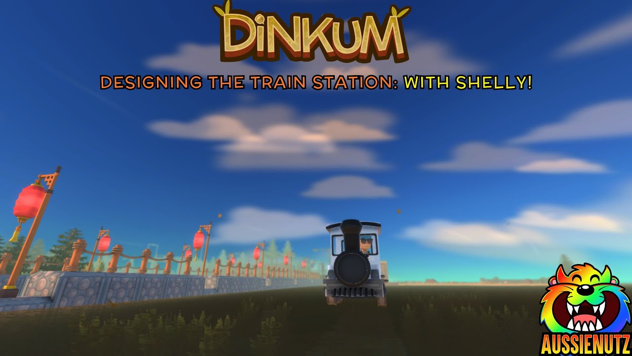 Dinkum train building on a small racetrack!  #dinkum #aussienutz