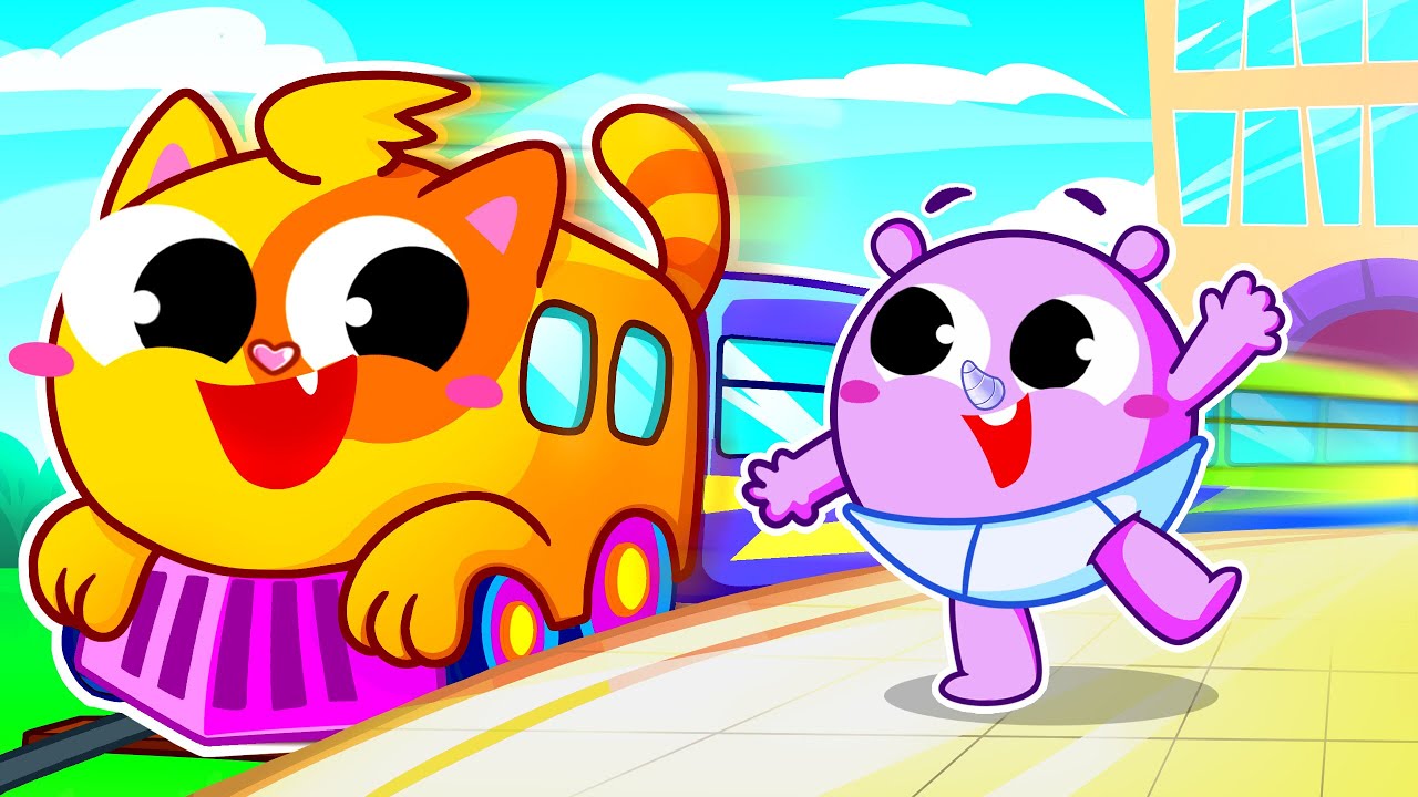 Choo Choo Train Song! 🚂 Wheels On The Train | Safety Rules for Kids & Nursery Rhymes