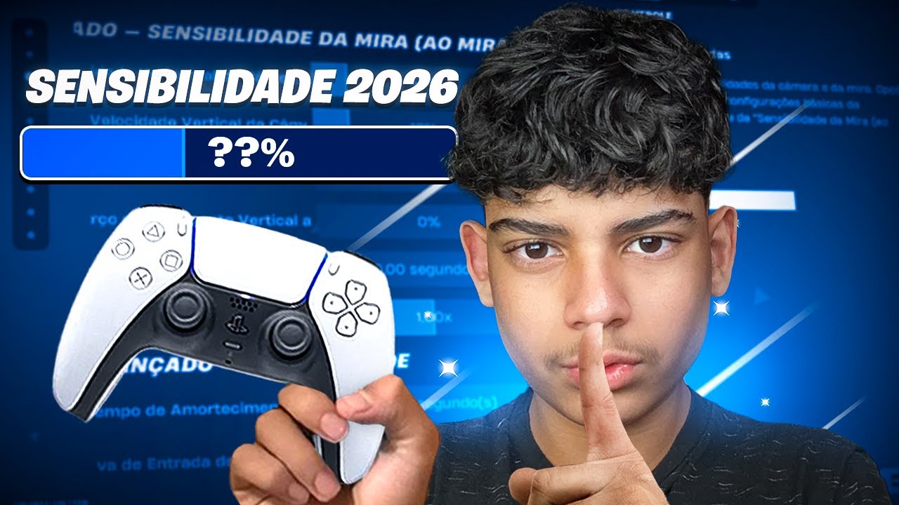 Minha NOVA SENSIBILIDADE no FORTNITE pra 2026!
