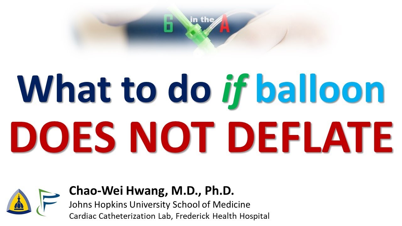 Failure of balloon deflation during PCI: What to do if your balloon does not deflate