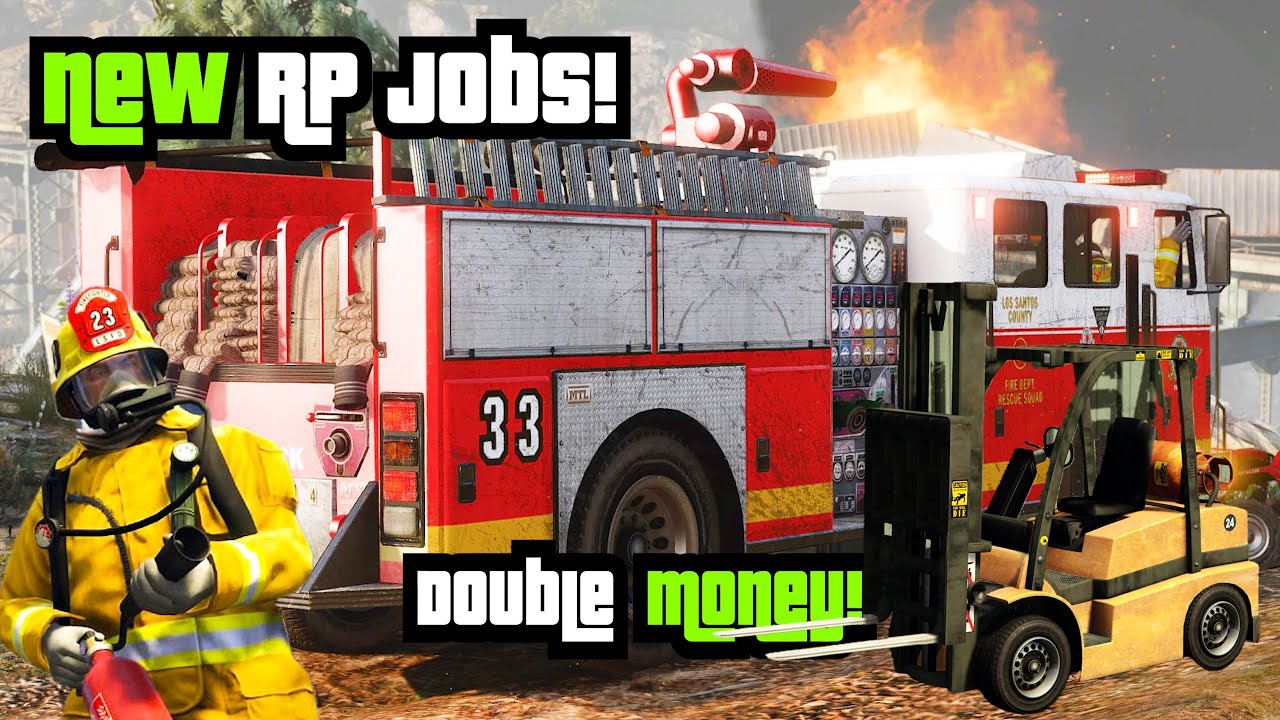 GTA 5 - NEW RP JOBS! & DOUBLE MONEY! - Event Week Preview | Discounts & More!